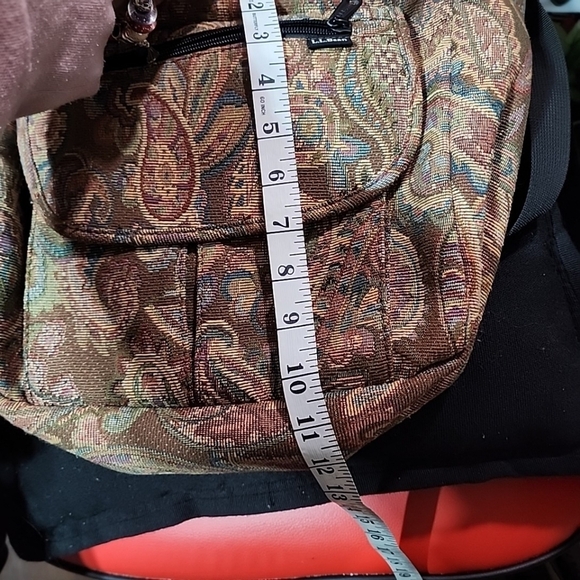 L..L. Bean Paisley Tapestry Messenger Bag - Picture 3 of 6